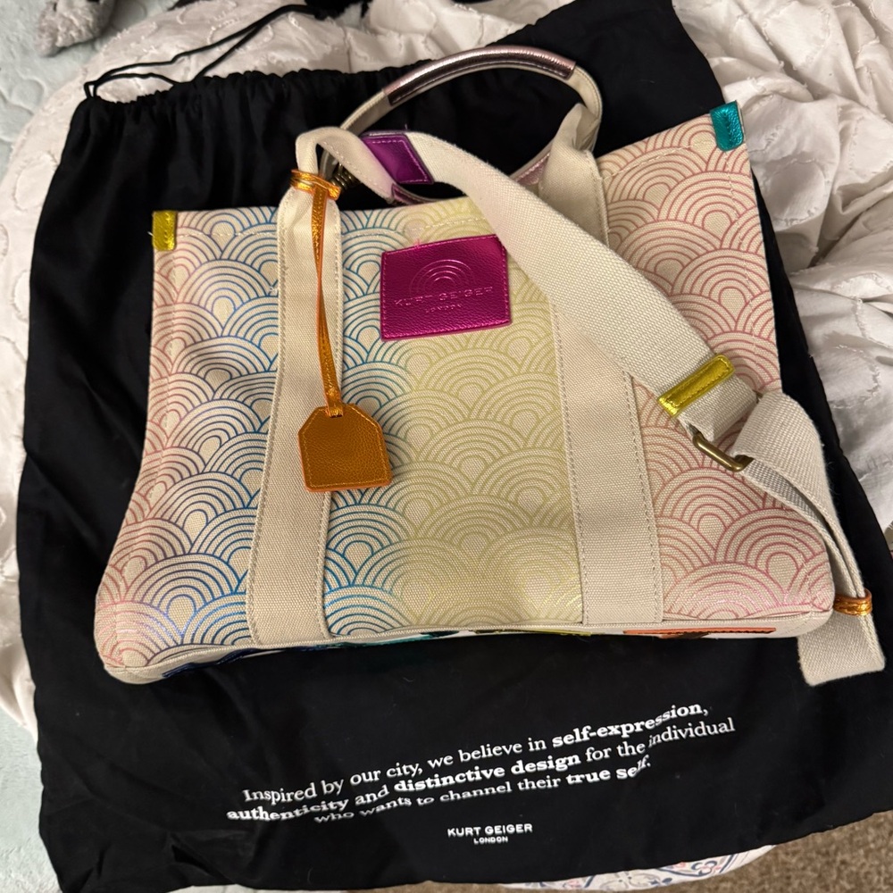 Kurt Geiger Multicolor Canvas Tote Bag